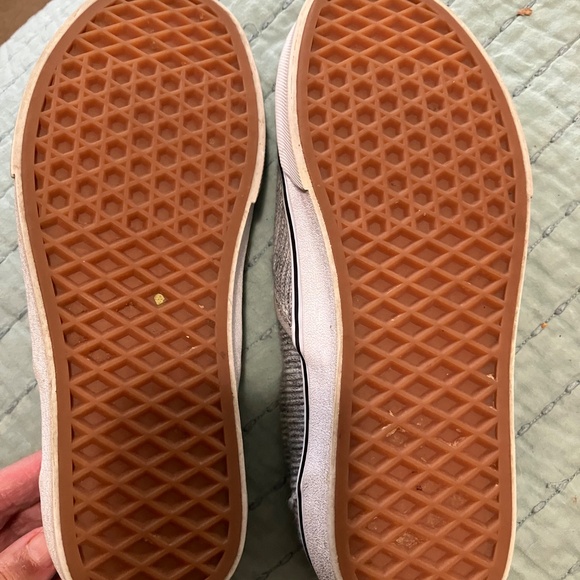 Grey Corduroy Vans Slides - Picture 4 of 4